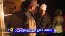 Man Mauled by Dogs Reunited With Stranger Who Helped Save Him