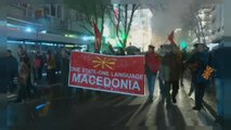 Macedonians protest name change demanded by neighbouring Greece