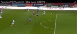 Το γκολ του Μαουρίτσιο - Πανιώνιος 0-1 ΠΑΟΚ 28.02.2018 (HD)
