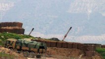 Afrin'deki terör mevzileri obüs toplarıyla vuruluyor (2) - HATAY