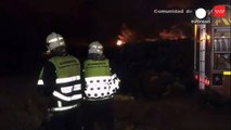 Sprawling tire dump ablaze in Spain