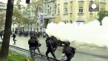 Chilean students clash with police over education reforms