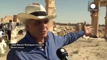 Clearing mines from the ancient site of Palmyra with restoration work ongoing