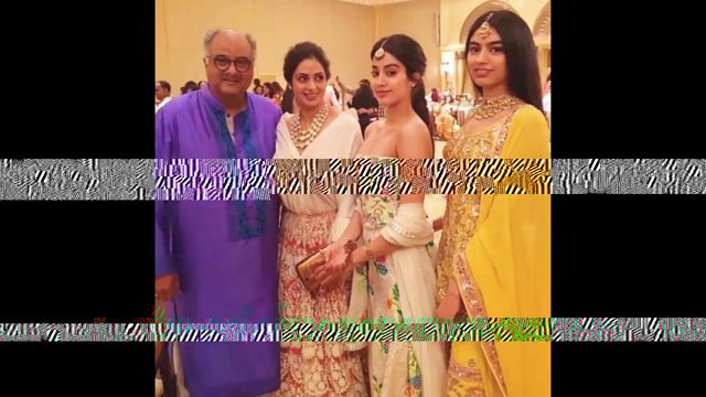Actress Sridevi with Husband and Daughters Jhanvi & Khushi Kapoor., sridevi death live,actress sridevi is no more,