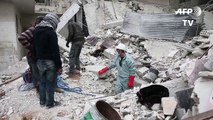 مدنيون لجأوا إلى اقبية الغوطة الشرقية لكنهم باتوا جثثاً تحت الانقاض