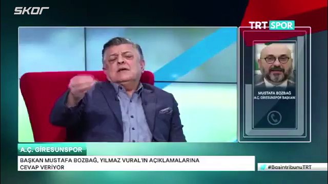 Yılmaz Vural ile Giresunspor Başkanı Mustafa Bozdağ canlı yayında tartıştı.