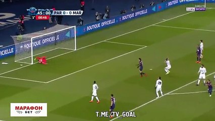 But de Angel Di Maria - PSG 1-0 Marseille - 28.02.2018