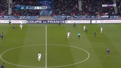 PSG 3-0 Marseille but Edinson Cavani  - Coupe de France