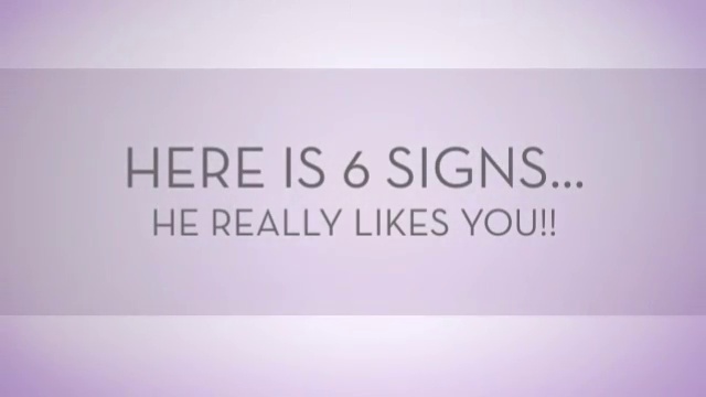 6 SIGNS HE IS INTO YOU