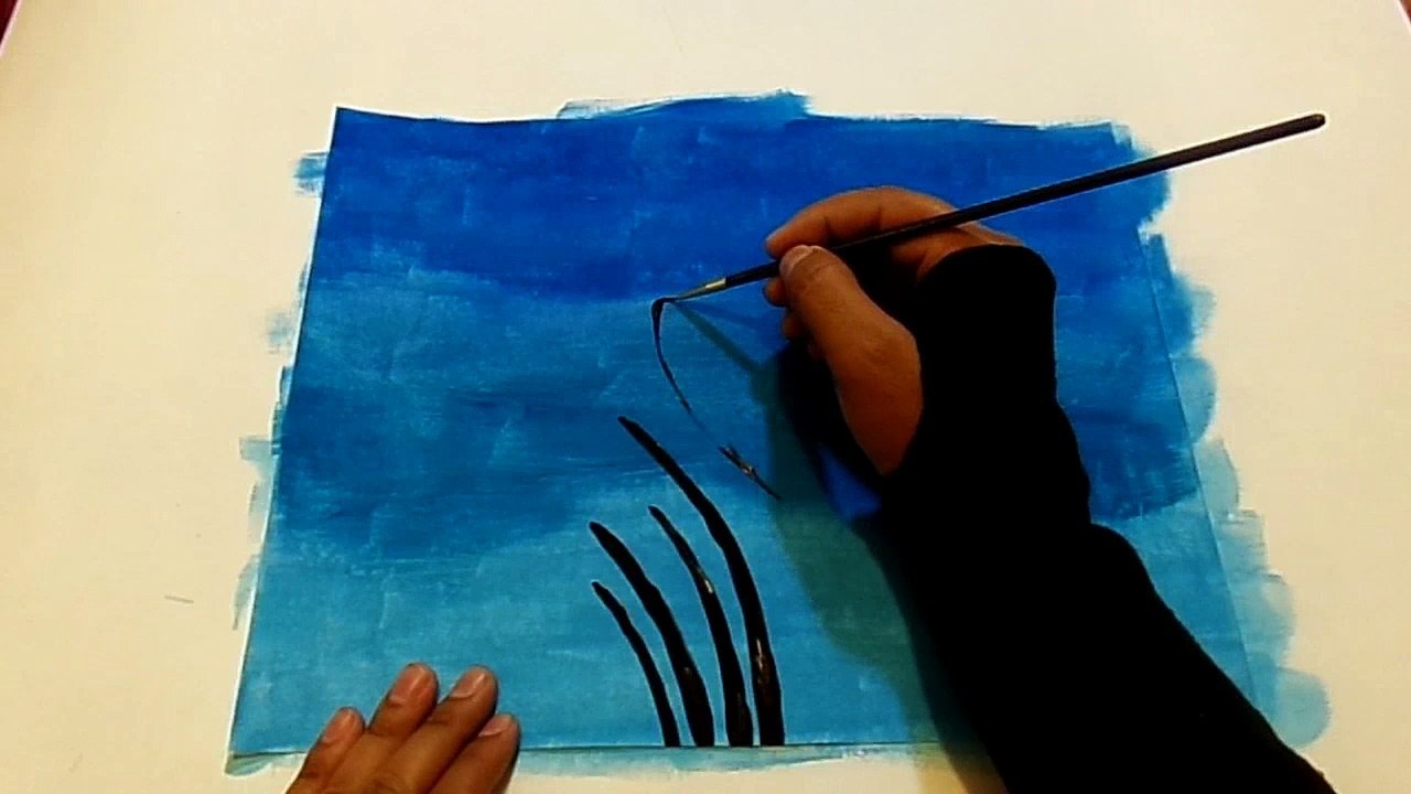 How to draw butterfly painting......