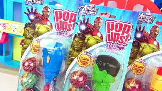Superhero Lollipop Ups with Ironman, Captain America & Batman