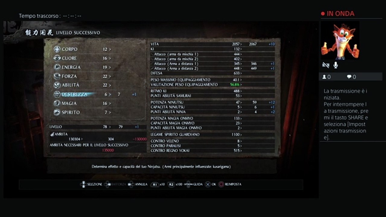 Trasmissione PS4 live di isufff