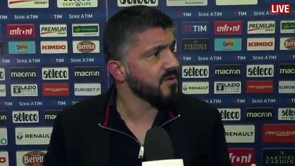Intervista RINO GATTUSO post LAZIO MILAN  28.02.2018