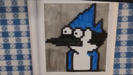 Speed Drawing - Mordecai - Pixel Art