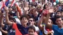 Supporters of cleric Al Sadr protest in Iraqi capital Baghdad