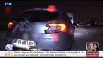 À cause de la neige, des centaines d'automobilistes ont passé la nuit sur l'A9 près de Montpellier