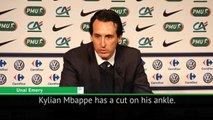 Emery hopes Mbappe will be fit for Real Madrid match