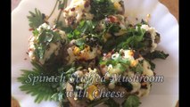 spinach stuffed mushroom with cheese