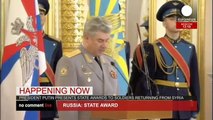 LIVE: Putin pays tribute to Syria operation troops