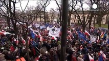 Large anti-government protests in Poland over 'rule of law'
