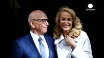 Rupert Murdoch marries his fourth wife, Jerry Hall, in London