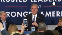 Bush bows out of Republican race as Trump triumphs in South Carolina