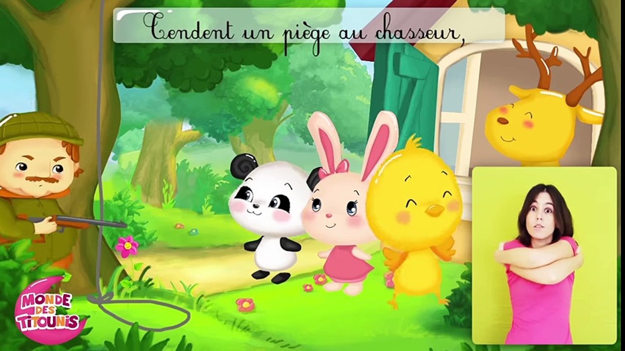 Le grand cerf - Comptines à gestes pour bébés - Cerf, cerf, ouvre moi! Titounis