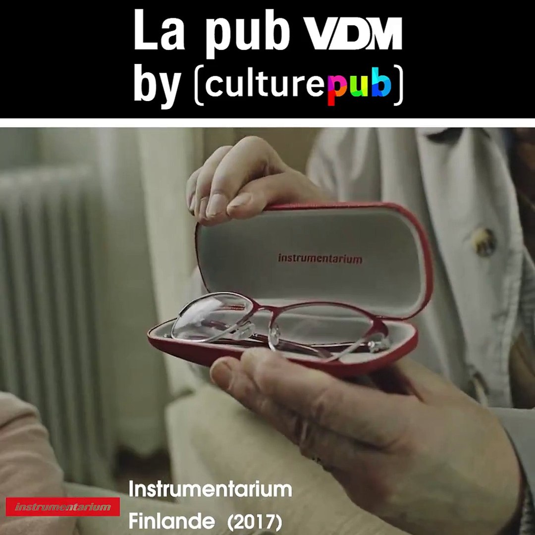 Aujourd'hui, Pub VDM by Culture Pub : InstrumentariumCette marque  finlandaise a des lunettes qui ont le pouvoir de vous métamorphoser ! Mais  attention au choc. - Vidéo Dailymotion