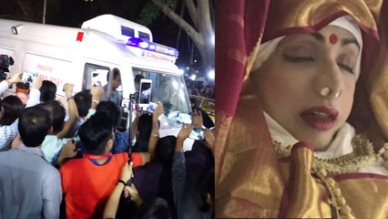 हवा हवाई श्रीदेवी पहुँची मुंबई, पार्थिव शरीर को देखने उमड़ पड़ी पूरी मुंबई