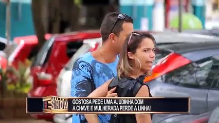 Girl needs help to open cast belt open lock