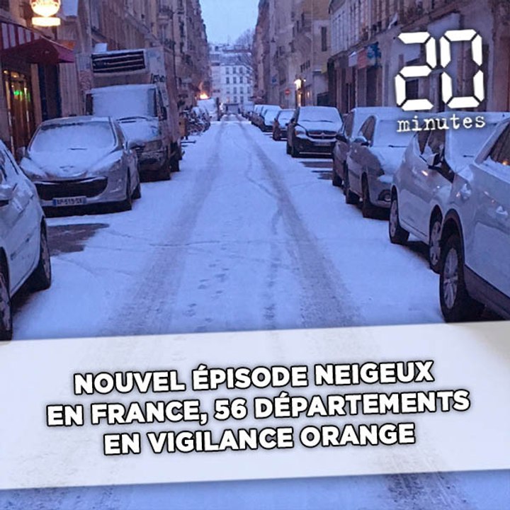 Neige :  56 départements en vigilance orange neige-verglas
