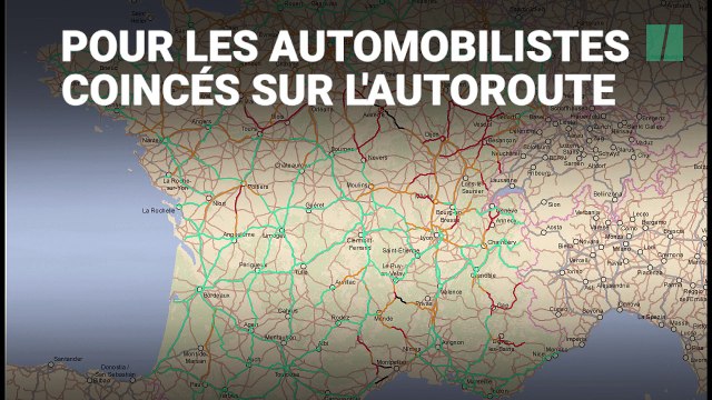 La galère en images des automobilistes bloqués sur l'autoroute