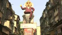 Mumbai : BDD chawl erects effigy of Nirav Modi on the occasion of ' Holika Dahan' | Oneindia News