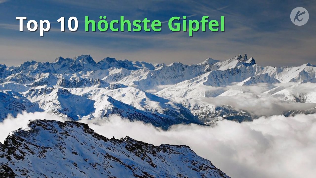 Top 10 höchste Gipfel