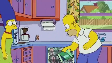 The Simpsons - Marge examines the strange thing in Bart's ear