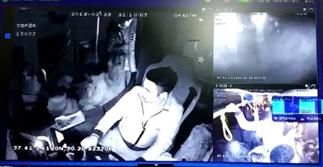 Öğrencileri Taşıyan Otobüste Panik Anları Kamerada