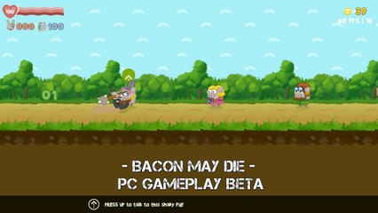 Bacon May Die - PC Gameplay Beta (a fun beat'em up)