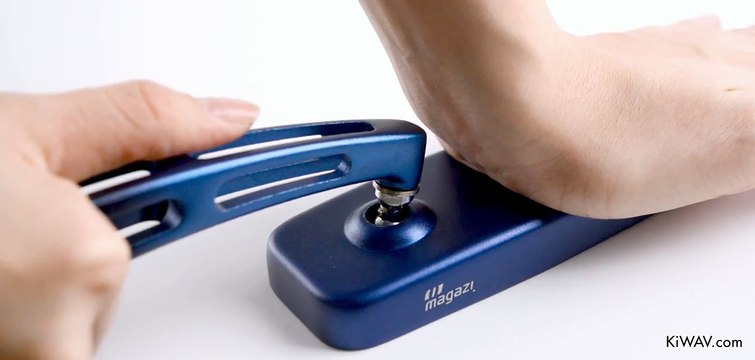 Motorcycle Mirrors Classic Blue MX Adjustable Sportsbike with Glossy Black Mirror Base | KiWAV