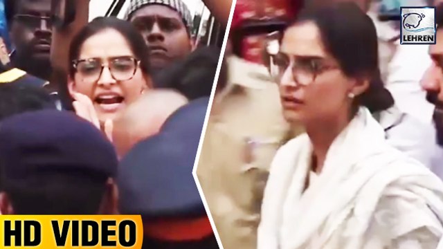 Emotional Sonam Kapoor Calms Down Media During Sridevi's Funeral