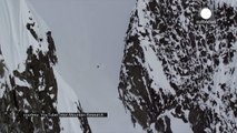 Pro-skier plummets 1000ft down mountainside, Alaska
