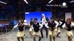 Dancing maths teacher shows off his moves in the classroom