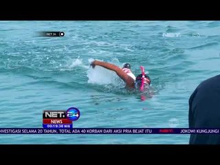 Aksi Menteri Susi Renang Di Selat Sunda  NET 24