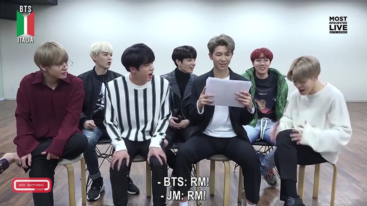 [SUB ITA]  BTS Tell Us Who Their Favorite Rappers Are & What They Do On Their Days Off