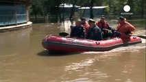 Exhausted animals rescued from flooded zoo in Ussuriysk, Russia