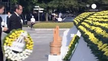 Japan marks the 70th anniversary of the atomic bomb in Hiroshima as the country's prime minister…