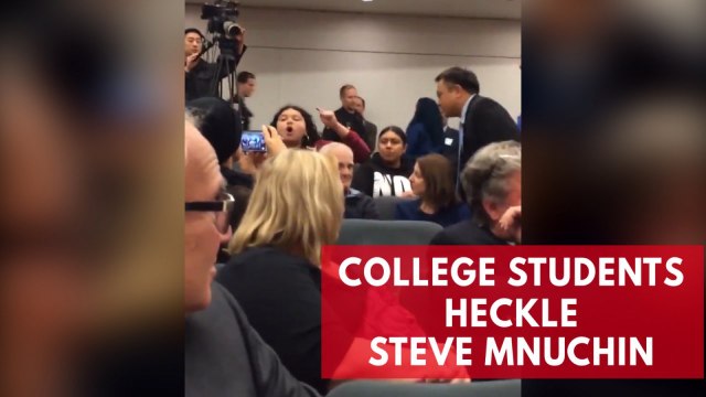 College students heckle Steve Mnuchin