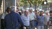 Greek banks remain closed, as pensioners queue up to withdraw payouts