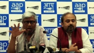 Aam Aadmi Party National spokesperson Ashutosh and Dilip Pandey addressed the press on the attack on Delhi Government’s Minister Imran Hussain.