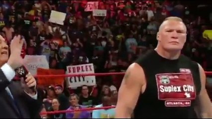 - مترجم - راندي اورتن يدمر بروك ليسنر في عرض الرو 1_8_2016 HD