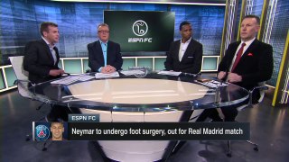 Real Madrid 'certainly' the pick to beat Paris Saint-Germain with Neymar out _ ESPN FC